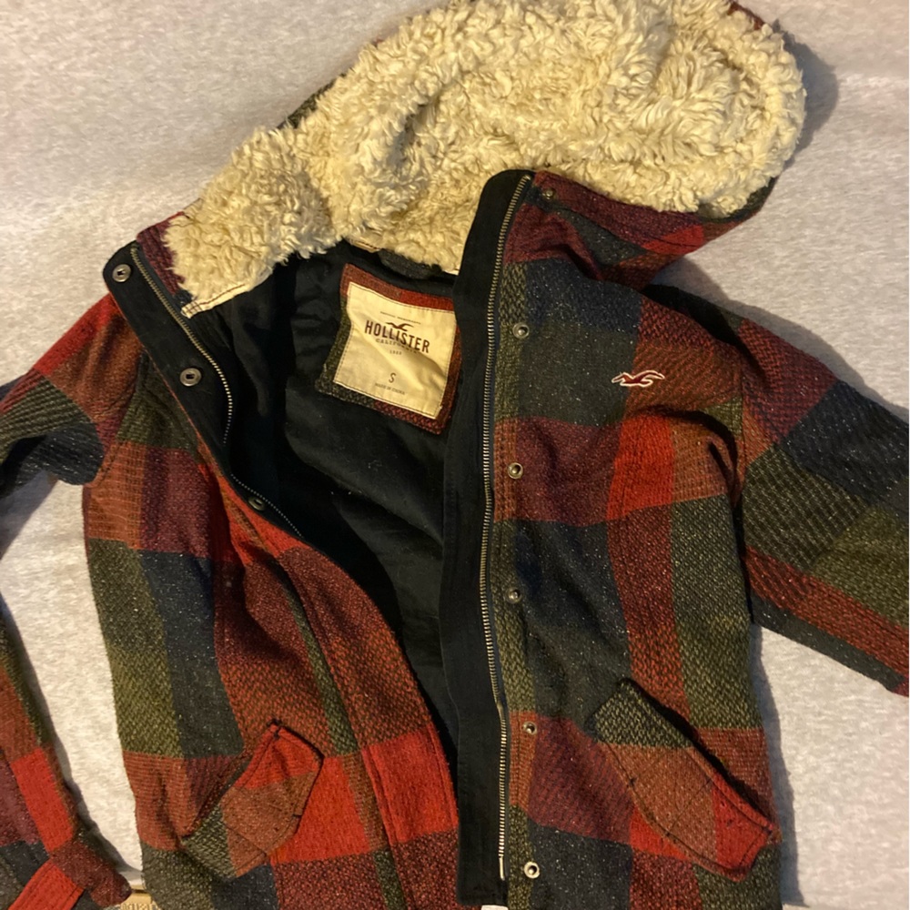 Plaid Hollister Coat